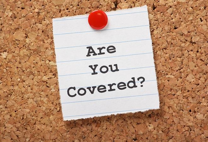 close-up of motorcycle insurance terms and conditions in Chevy Chase